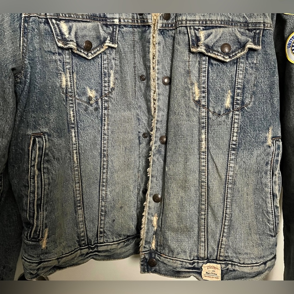 Abercrombie & Fitch Limited Edition Custom Labeled Denim Trucker’s Jacket - Picture 2 of 7
